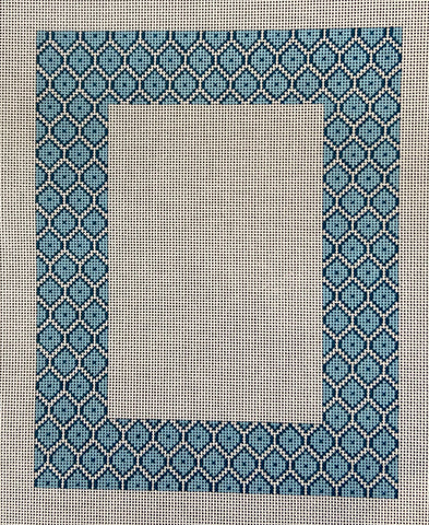 Blue Fish Scale Picture Frame