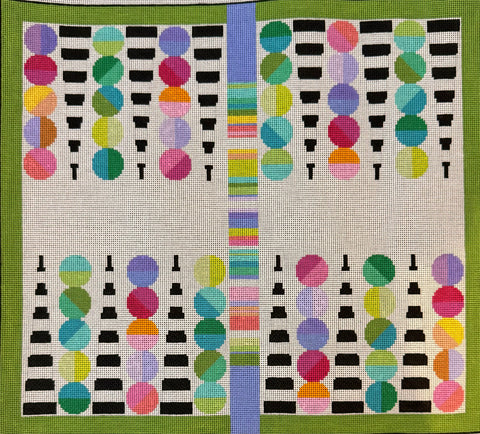 Needlepoint Backgammon Board