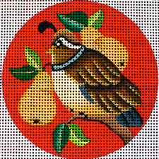 Partridge and Pear Colorful Ornament