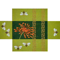 Oriental Mum & Bees Brick Cover
