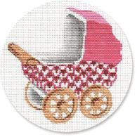 Baby carriage Pink/Gold Wheels