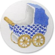 Baby Carriage Blue/Gold Wheel
