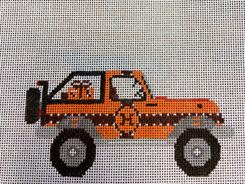H Jeep Orange and Brown