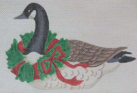 Canada Goose with Wreath