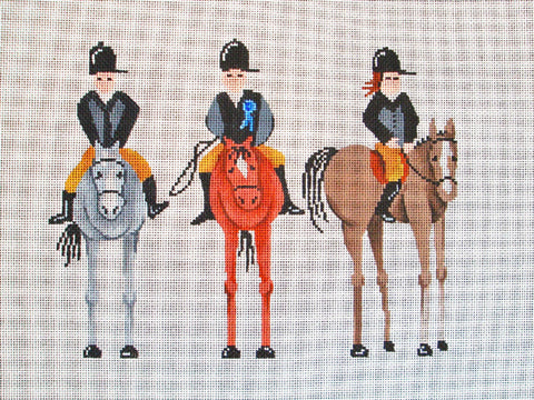 3 Horses and Riders