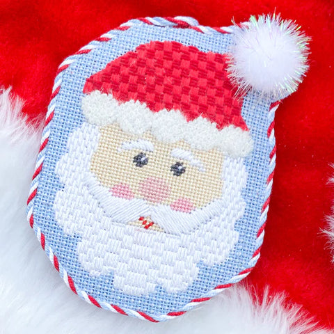 Santa with Pom Pom Hat