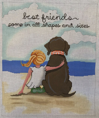 Best Friends,Girl and Dog