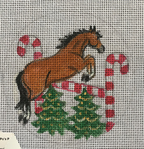 Pony Jumping Candy Cane Fence