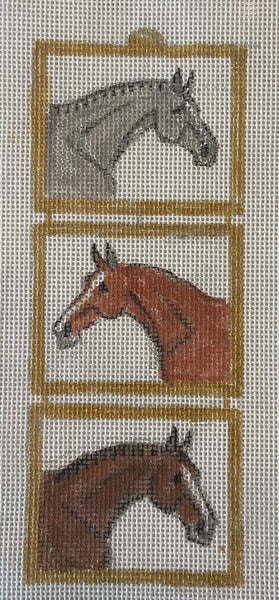 3 Horse Heads Framed