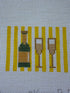 Champagne Bright Yellow Stripes