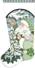 Wintergreen Santa Stocking