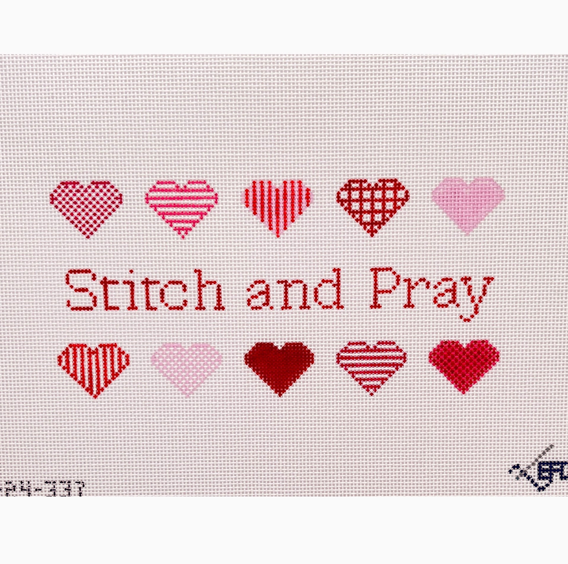 Stitch and Pray needlepoint canvas