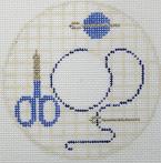 Stitchers Monogram Blue