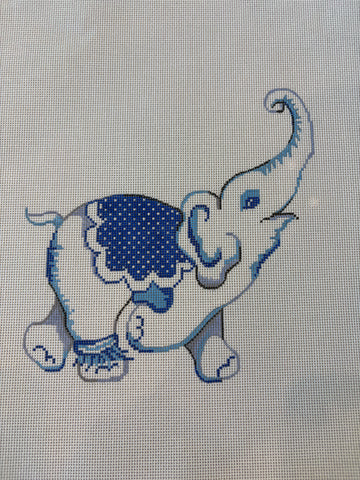 Elephant with Dotted Blanket