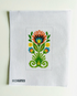 Orange Spice Polish Floral Design Eyeglass Case Insert