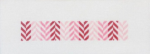 Pink Herringbone Fob