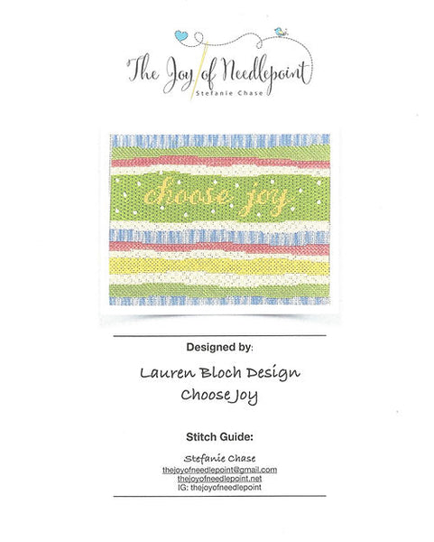Stitch Guide for Choose Canvases