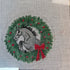 Horse Jumping /Christmas Wreath Gray