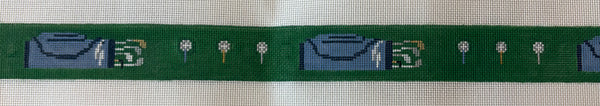 Golf bags and Tees on Green Belt