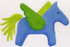 H Inspired Pegasus Horse Bag Tag