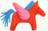 H Inspired Pagasus Horse Bag Tag