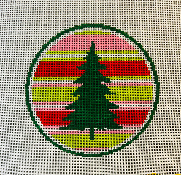 Stripes Tree Round