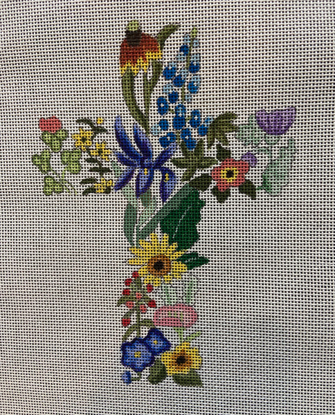 Large Wildflower Cross