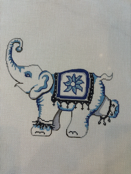 Elephant in a Floral Blanket
