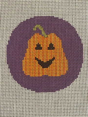 Striped Pumpkin on Purple