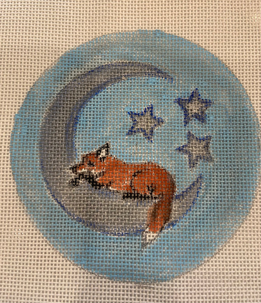 Fox Cub Sleeping on the Moon