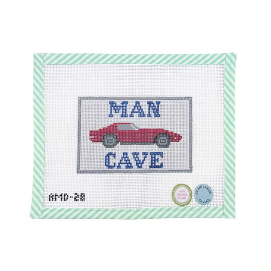 Man Cave Red Corvette