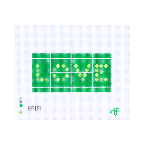 Love — Green — Anne Fisher Needlepoint