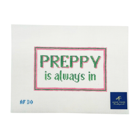 Preppy Is Always In — Anne Fisher Needlepoint