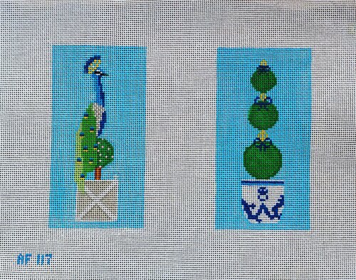 Double Topiary Peacock EGC