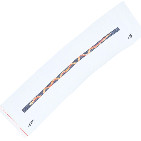 Orange and Blue Snake Wrap Bracelet — Anne Fisher Needlepoint