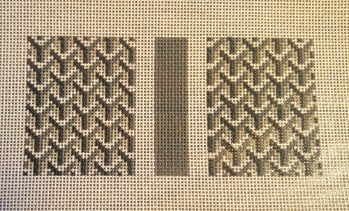 Y Pattern Eyeglass Case Single Black