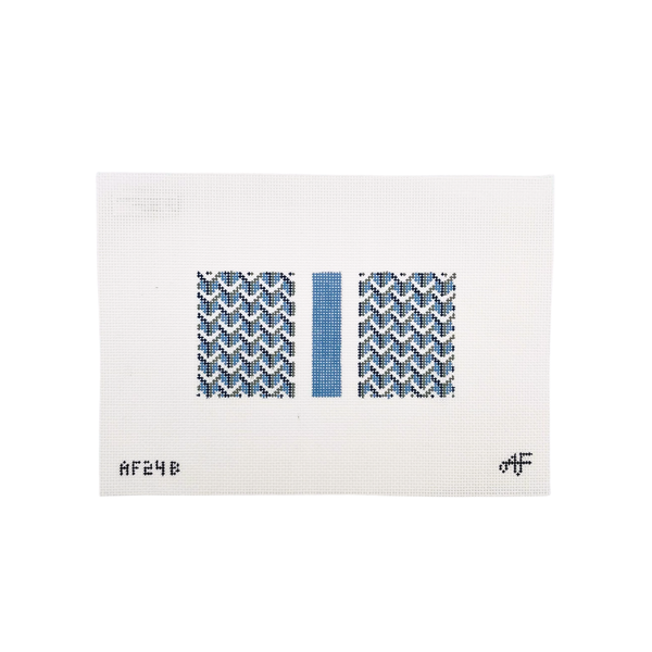 Y Pattern Eyeglasses — Blue — Anne Fisher Needlepoint