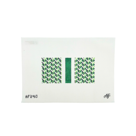 Y Pattern Eyeglasses — Green — Anne Fisher Needlepoint