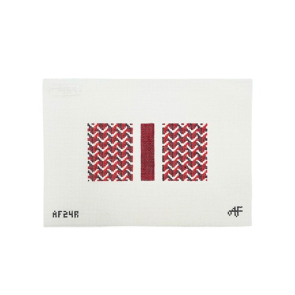 Y Pattern Eyeglasses — Red — Anne Fisher Needlepoint
