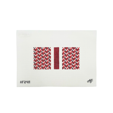 Y Pattern Eyeglasses — Red — Anne Fisher Needlepoint