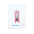 Sled with Blue Nutcracker — Anne Fisher Needlepoint