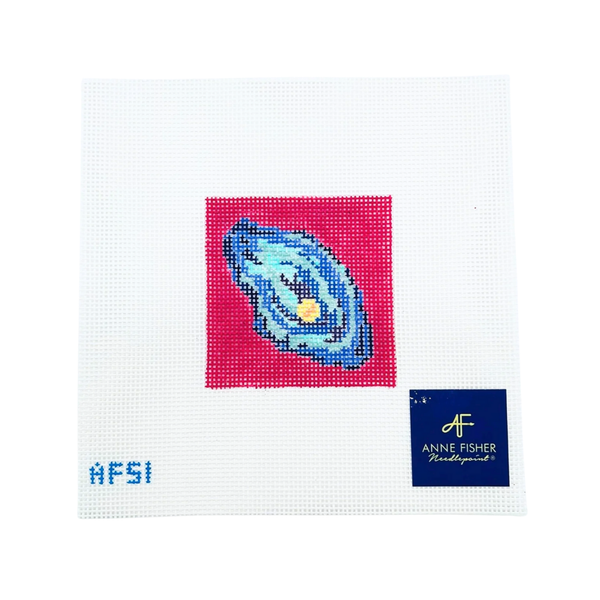Neon Oyster Insert — Anne Fisher Needlepoint