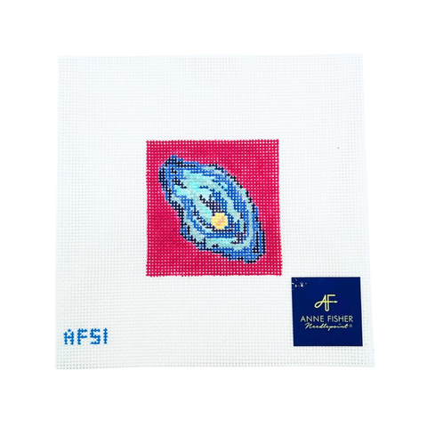 Neon Oyster Insert — Anne Fisher Needlepoint
