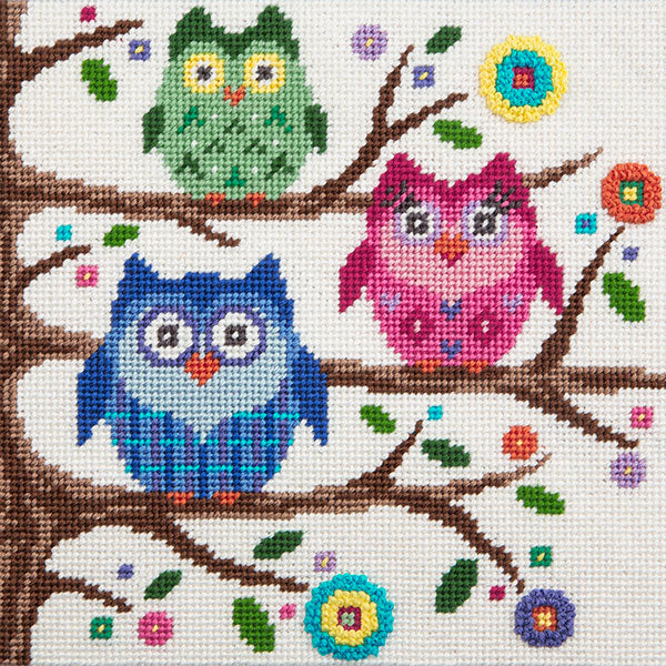 Canoodles Owls needlepoint kit