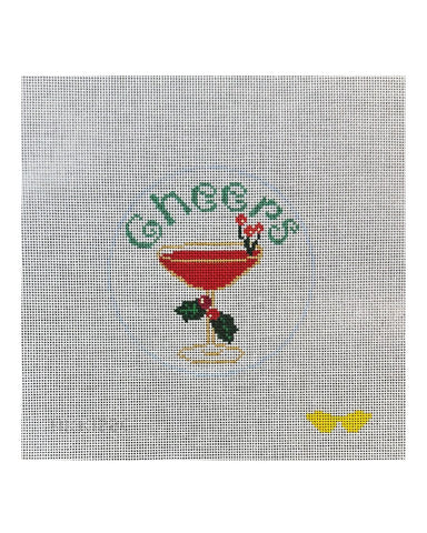 Mod Cheers Coupe needlepoint canvas