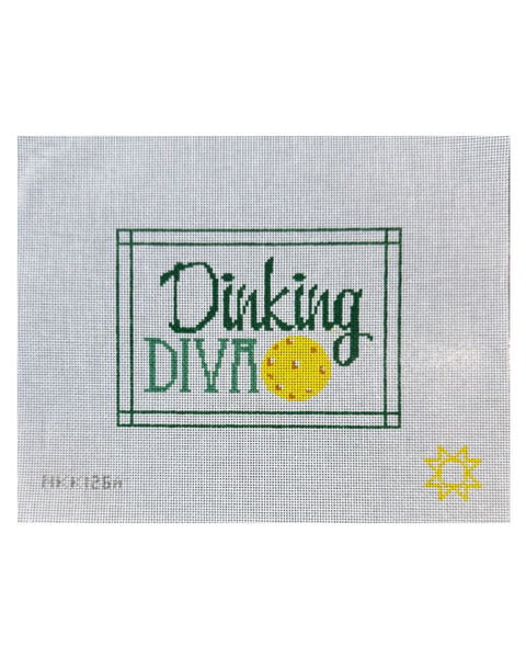 Pickleball - Dinking Diva needlepoint canvas