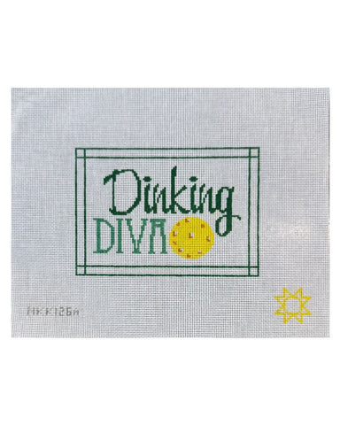 Pickleball - Dinking Diva needlepoint canvas