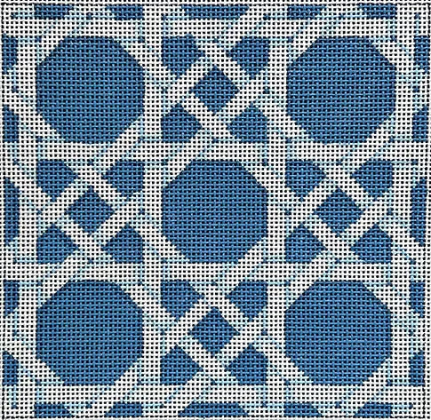 5" Square Blue/White Insert