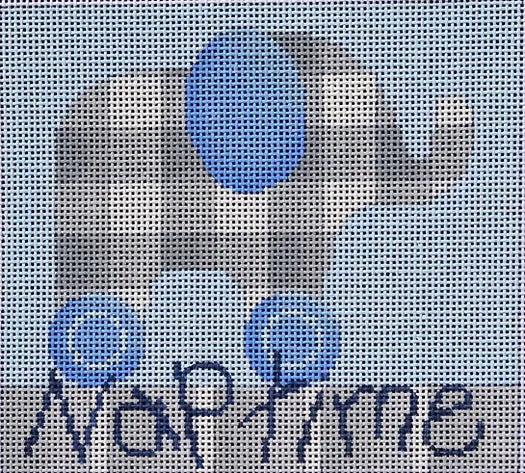 Naptime Elephant Baby Sign Blue