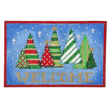 Funky Trees Welcome Sign